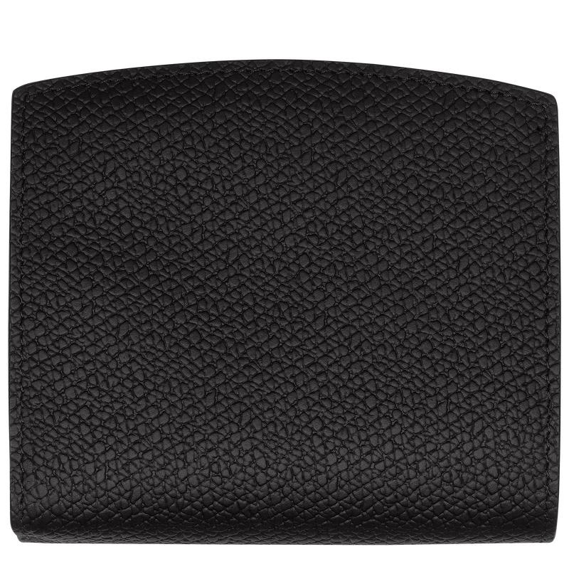 Black Longchamp Roseau Women's Wallets | NJWA-93614