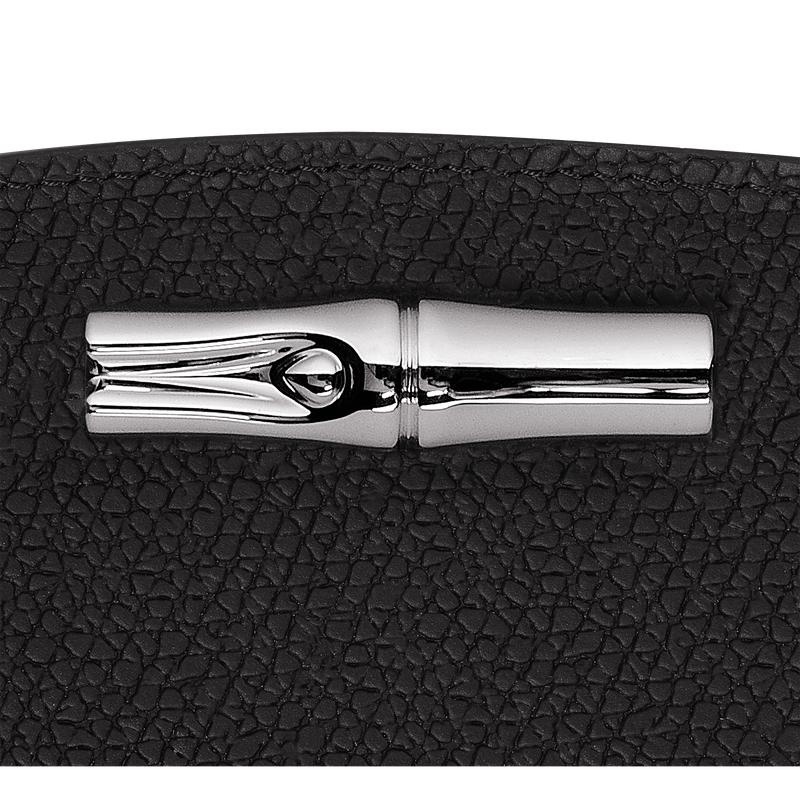 Black Longchamp Roseau Women's Wallets | NJWA-93614