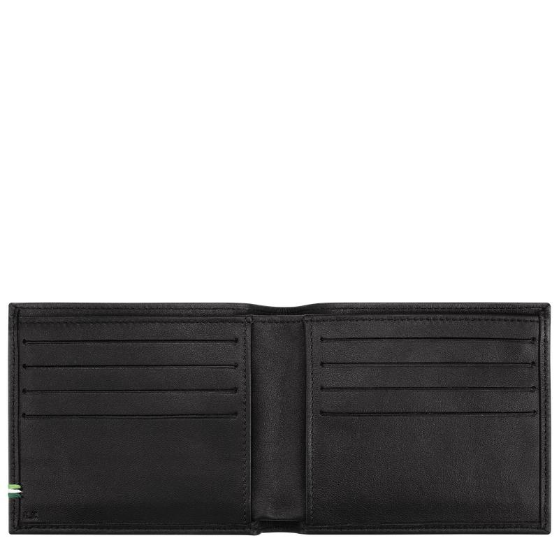 Black Longchamp sur Seine Men's Wallets | EAWV-92084