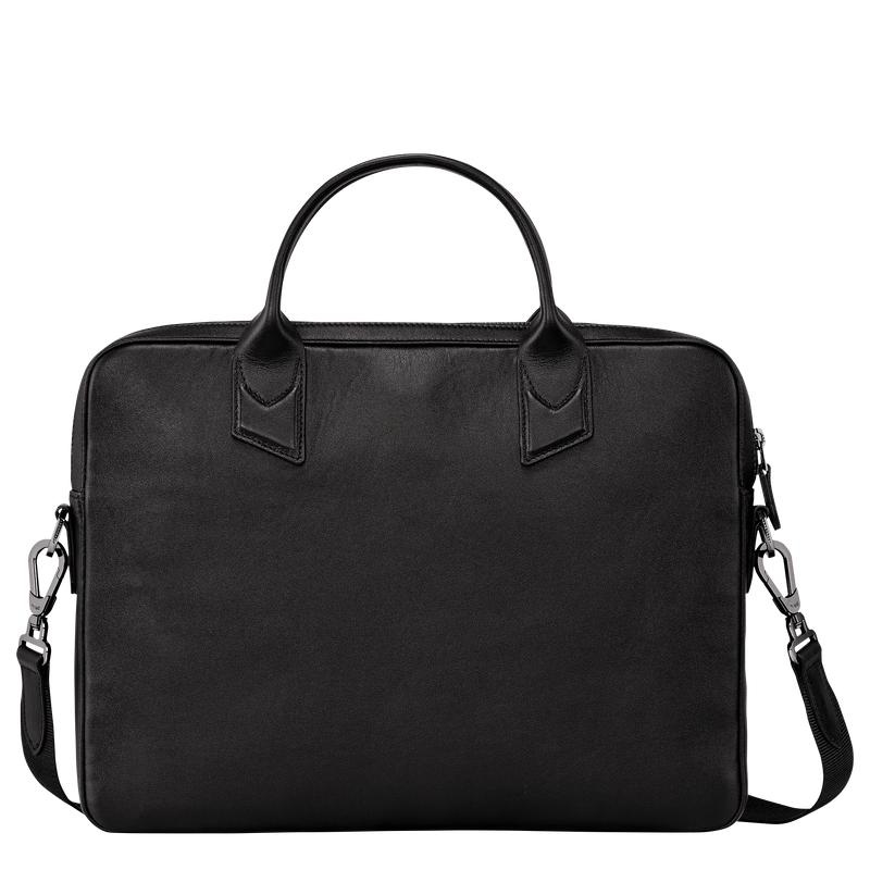 Black Longchamp sur Seine S Men's Briefcase | QDSY-46015