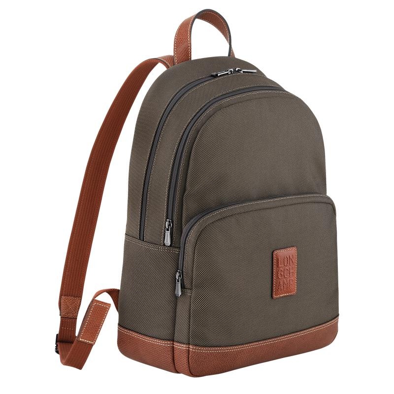 Brown Longchamp Boxford Men's Backpacks | CQRL-64125