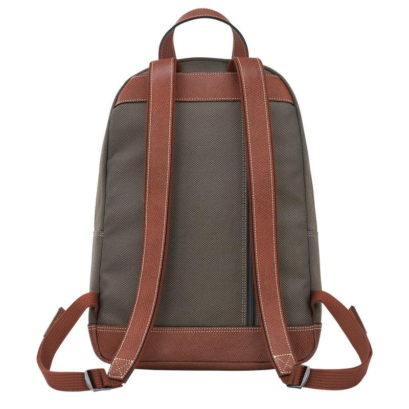 Brown Longchamp Boxford Men's Backpacks | CQRL-64125