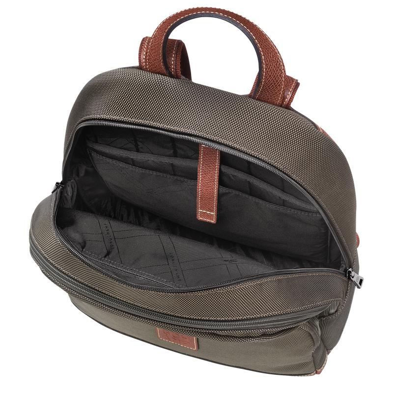 Brown Longchamp Boxford Men's Backpacks | CQRL-64125