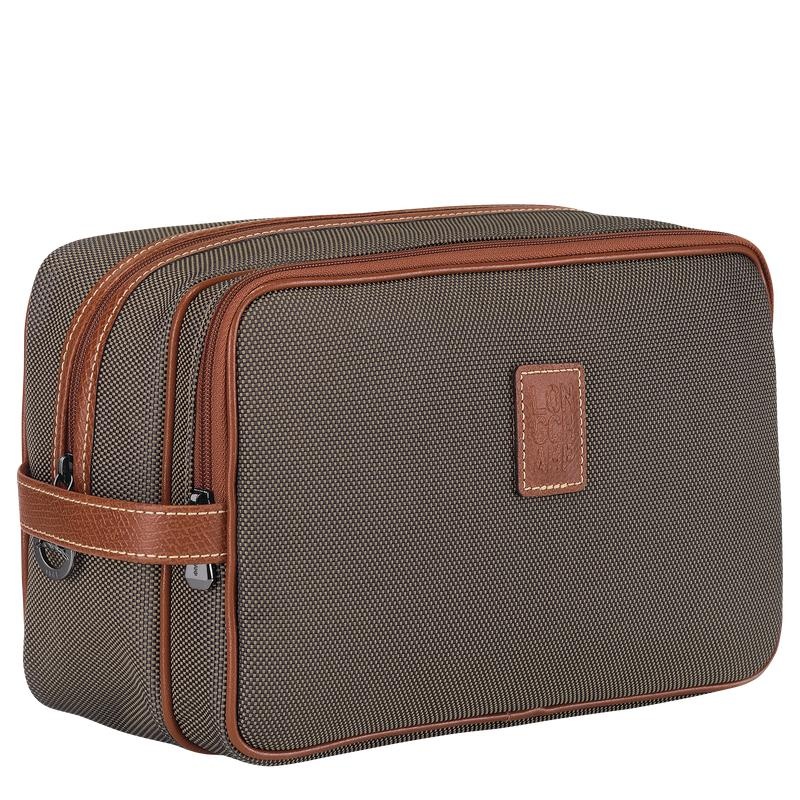 Brown Longchamp Boxford Men's Toiletry Bags | LQCK-94360