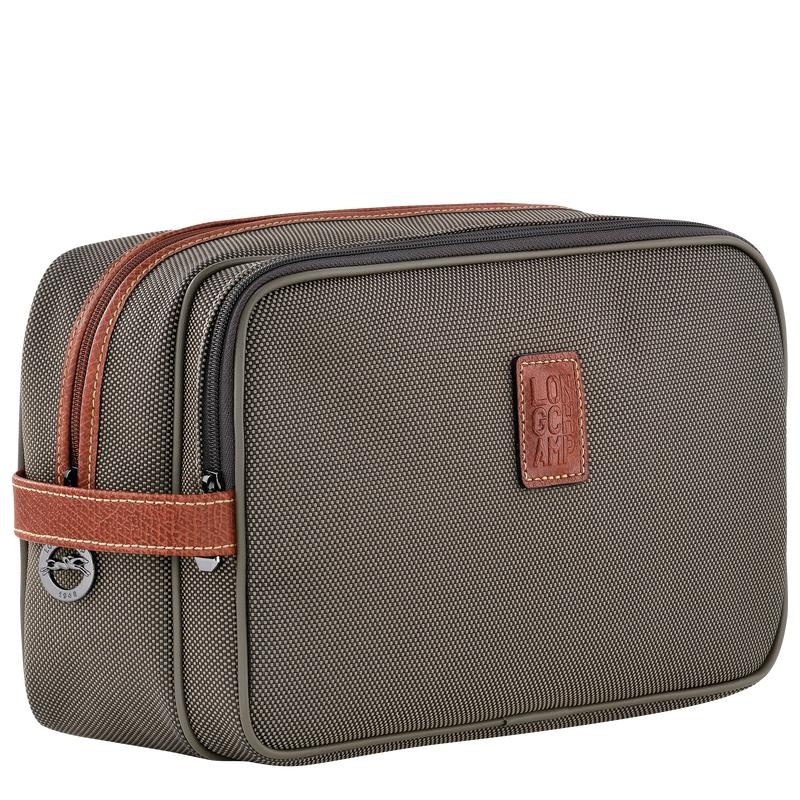 Brown Longchamp Boxford Men's Toiletry Bags | LQCK-94360