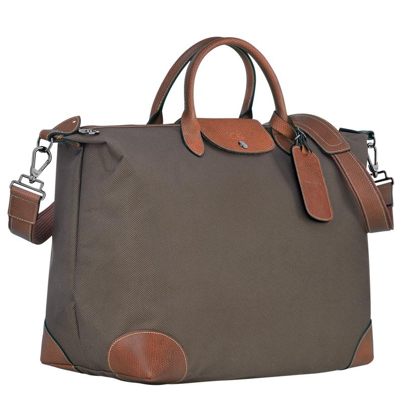 Brown Longchamp Boxford S Men's Travel Bags | VPQU-71035