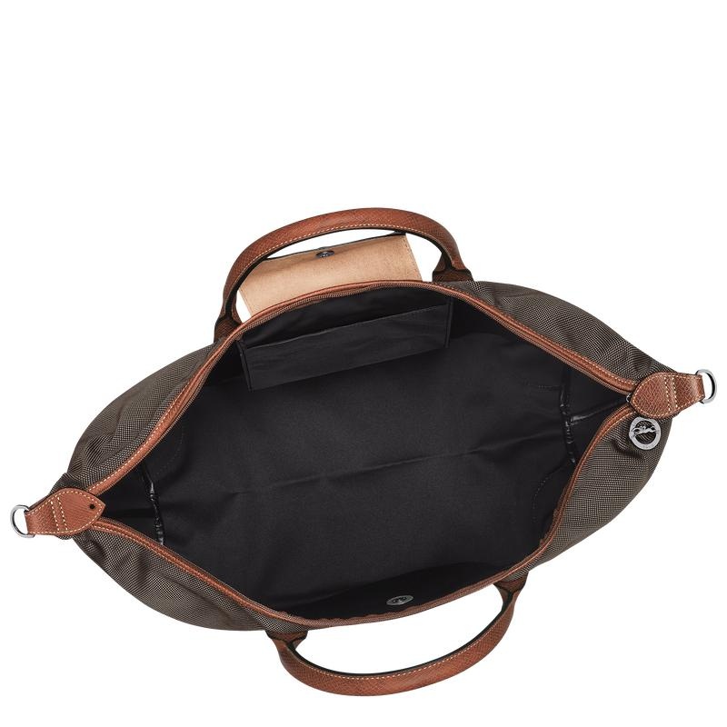 Brown Longchamp Boxford S Men's Travel Bags | VPQU-71035