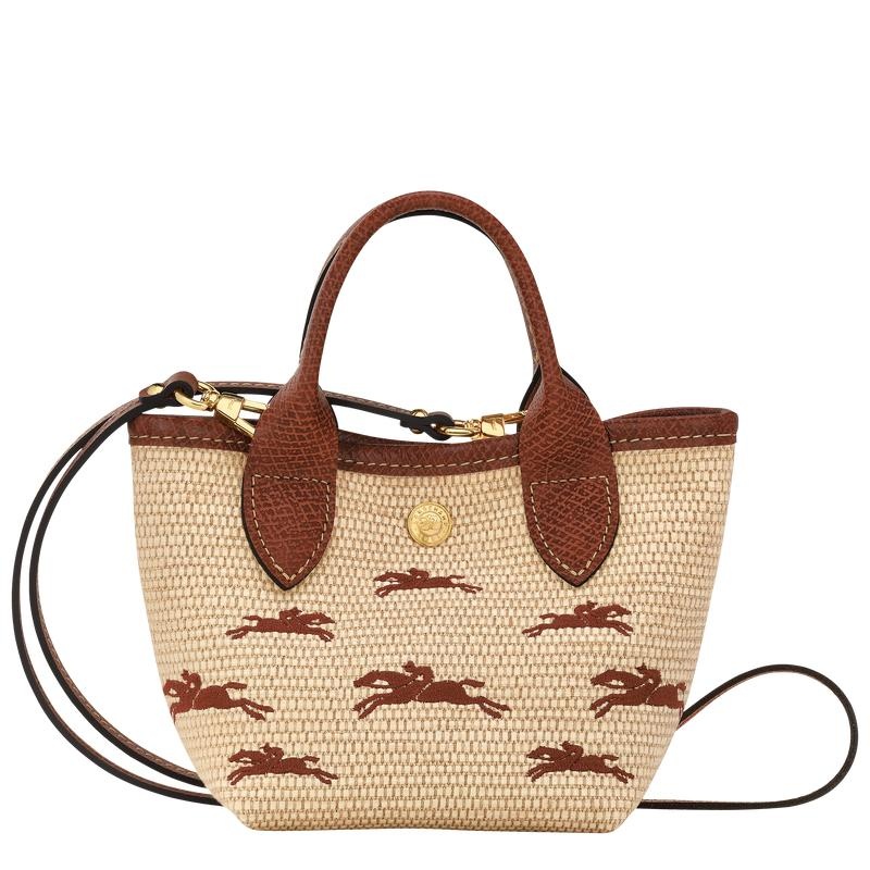 Brown Longchamp Le Panier Pliage XS Women's Basket Bag | IXGK-52690