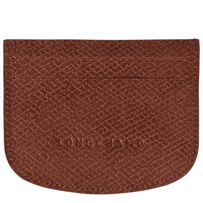 Brown Longchamp Épure Women's Cardholders | TGNV-12754