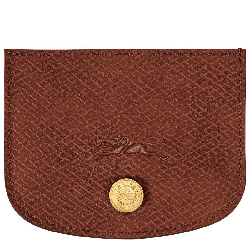 Brown Longchamp Épure Women\'s Cardholders | TGNV-12754