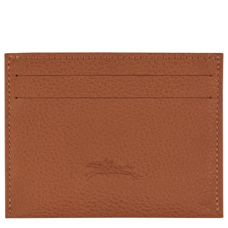 Caramel Brown Longchamp Le Foulonné Men's Cardholders | FMQI-70634