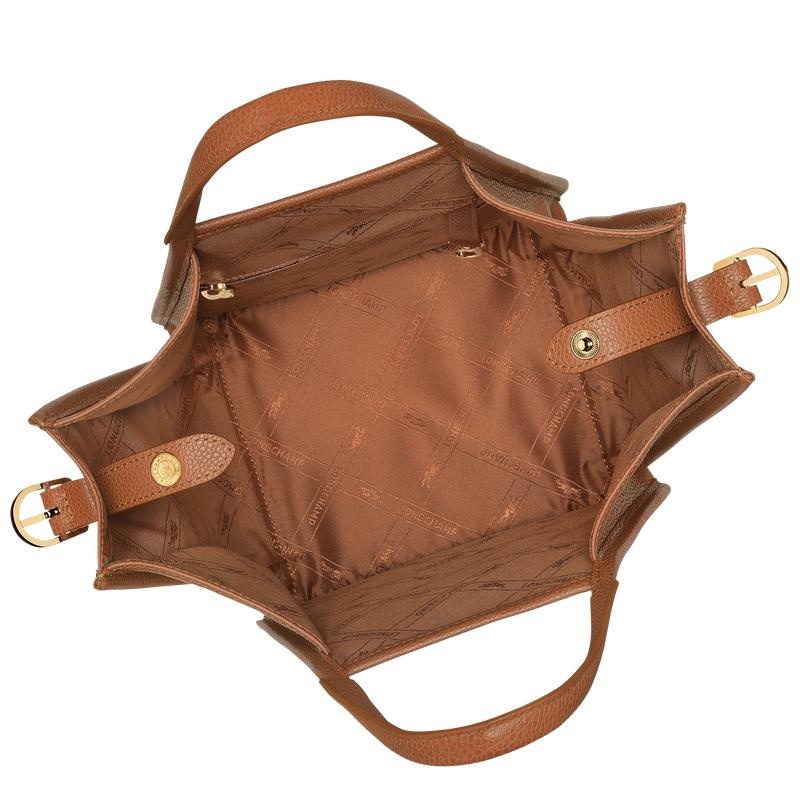 Caramel Brown Longchamp Le Foulonné S Women's Handbags | SFAT-04961