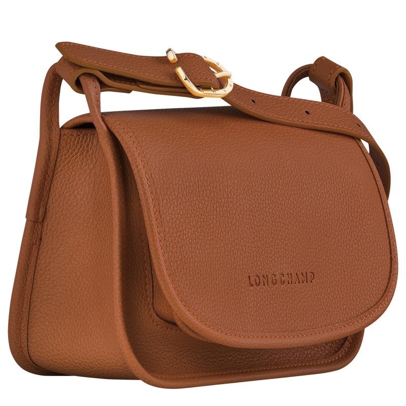 Caramel Brown Longchamp Le Foulonné S Women's Crossbody Bags | MHWQ-38019