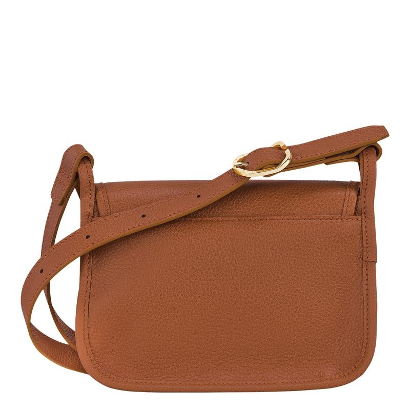 Caramel Brown Longchamp Le Foulonné S Women's Crossbody Bags | MHWQ-38019