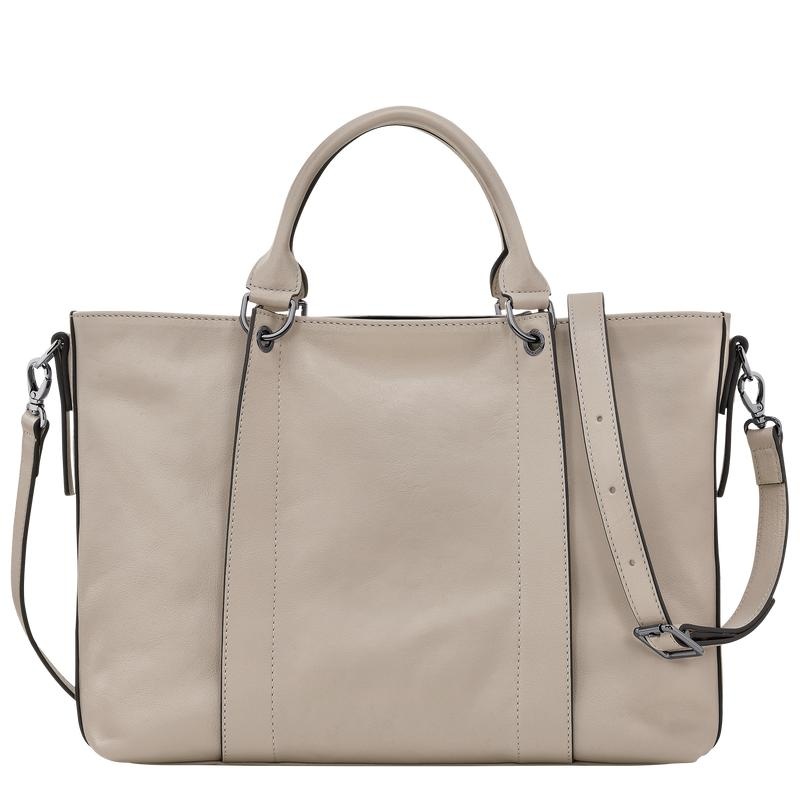 Clay Grey Longchamp 3D L Women's Handbags | NYHG-43520