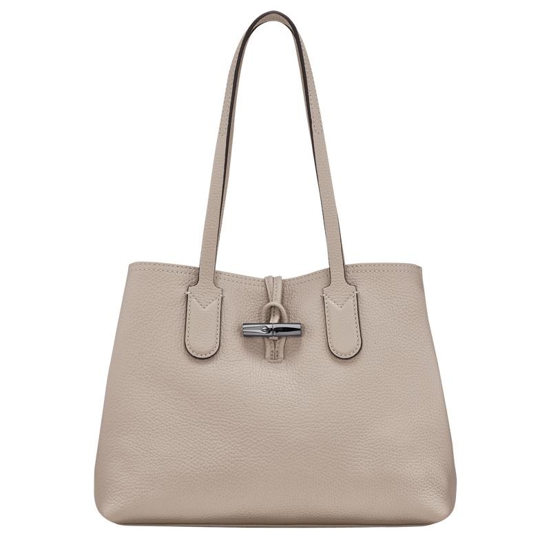 Clay Grey Longchamp Roseau Essential M Women\'s Tote Bag | RAWB-57960