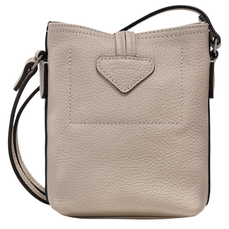 Clay Grey Longchamp Roseau Essential XS Women's Crossbody Bags | ODTG-36782