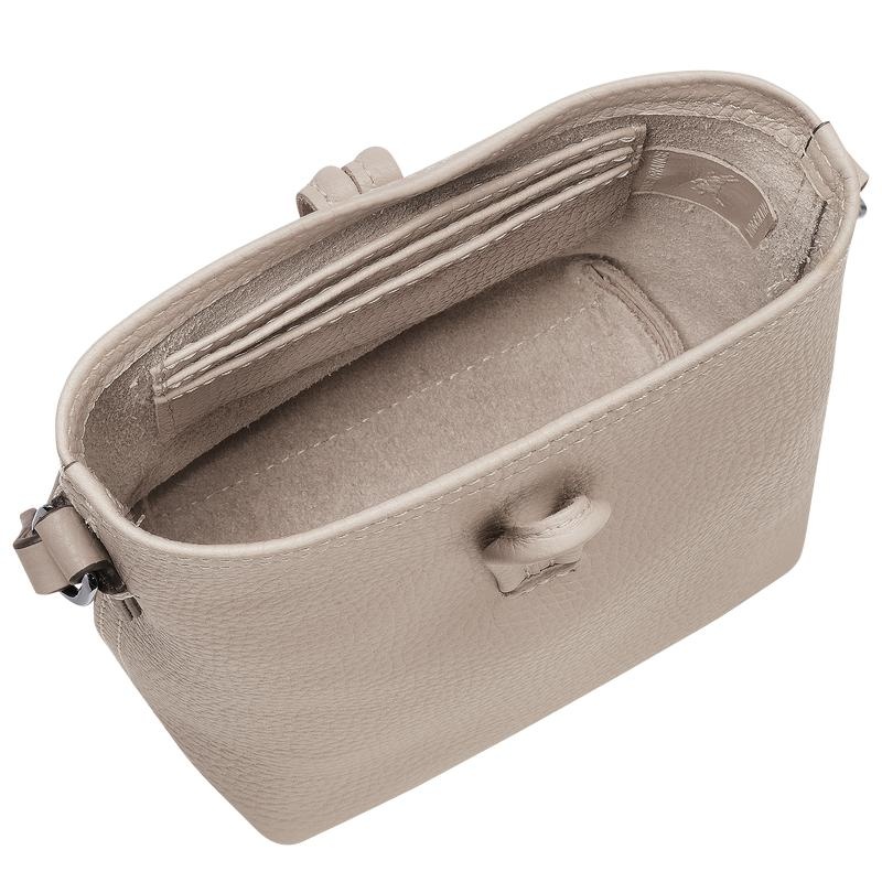 Clay Grey Longchamp Roseau Essential XS Women's Crossbody Bags | ODTG-36782