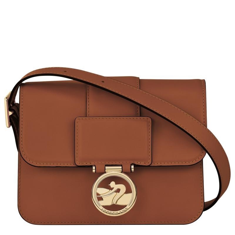 Cognac Brown Longchamp Box-Trot S Women\'s Crossbody Bags | OKSB-76835