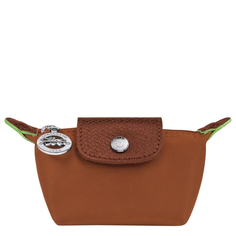 Cognac Brown Longchamp Le Pliage Green Men\'s Coin Purses | FSVP-01743