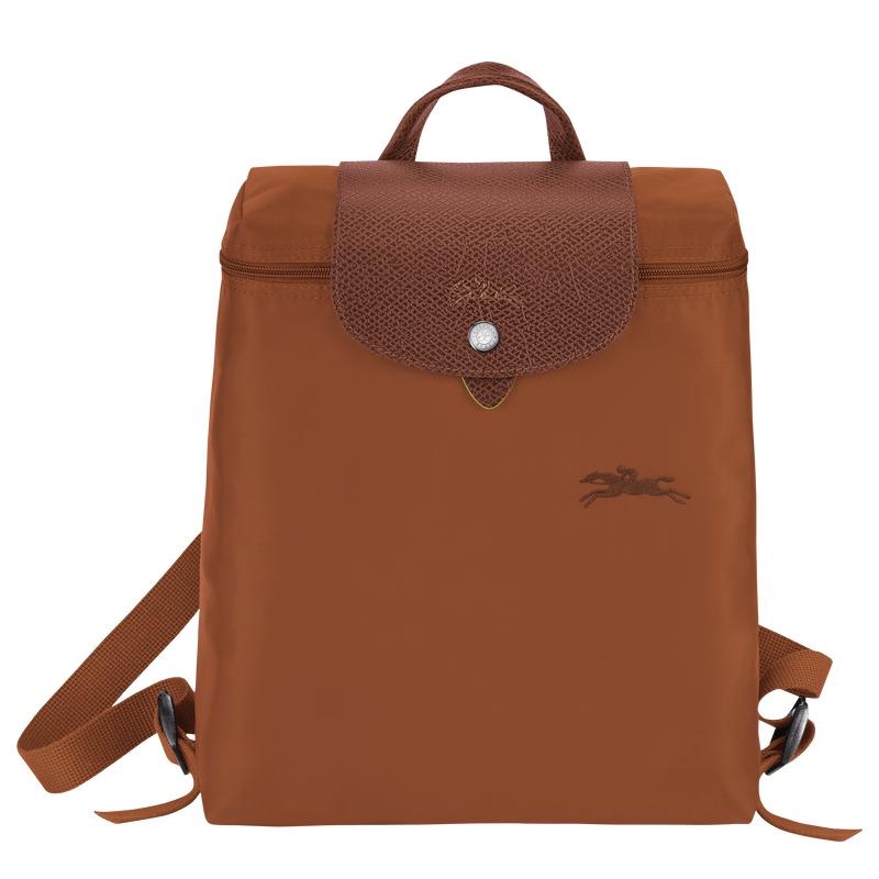 Cognac Brown Longchamp Le Pliage Green M Men\'s Backpacks | AMLR-01625