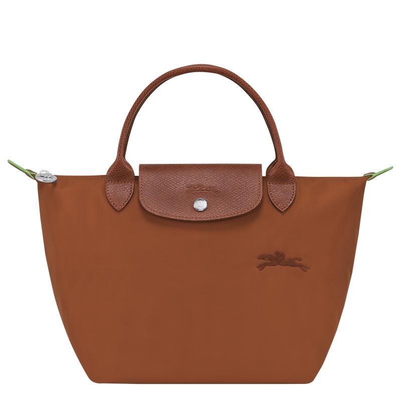 Cognac Brown Longchamp Le Pliage Green S Women\'s Handbags | TKLP-73129