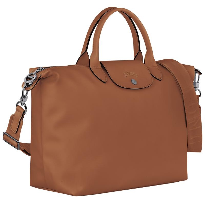 Cognac Brown Longchamp Le Pliage Xtra L Women's Handbags | MFNX-41925