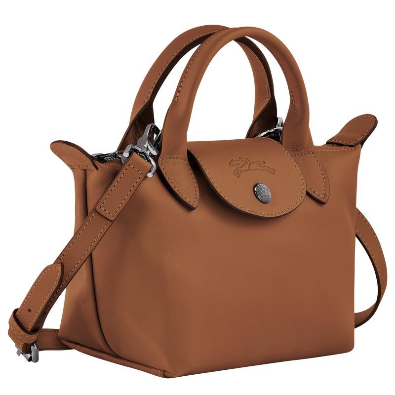 Cognac Brown Longchamp Le Pliage Xtra XS Women's Handbags | LKCM-90238