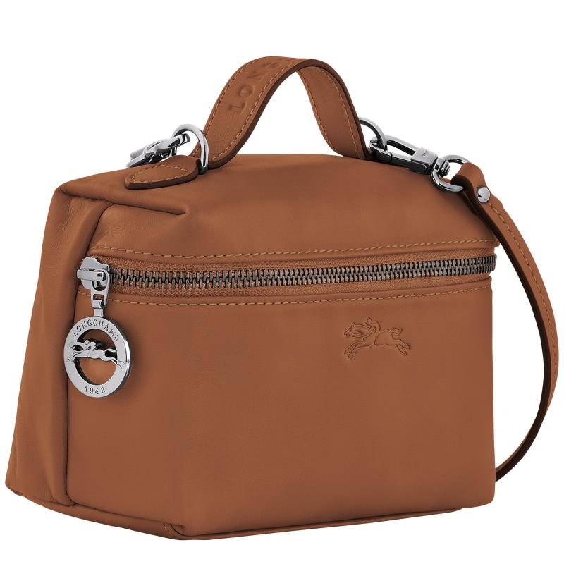 Cognac Brown Longchamp Le Pliage Xtra XS Vanity Women's Crossbody Bags | PRAQ-92438