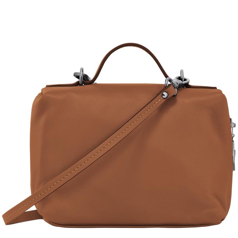 Cognac Brown Longchamp Le Pliage Xtra XS Vanity Women's Crossbody Bags | PRAQ-92438