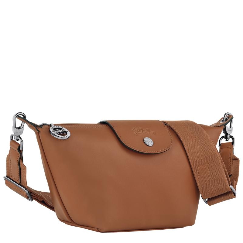 Cognac Brown Longchamp Le Pliage Xtra XS Men's Crossbody Bags | MHKU-70438