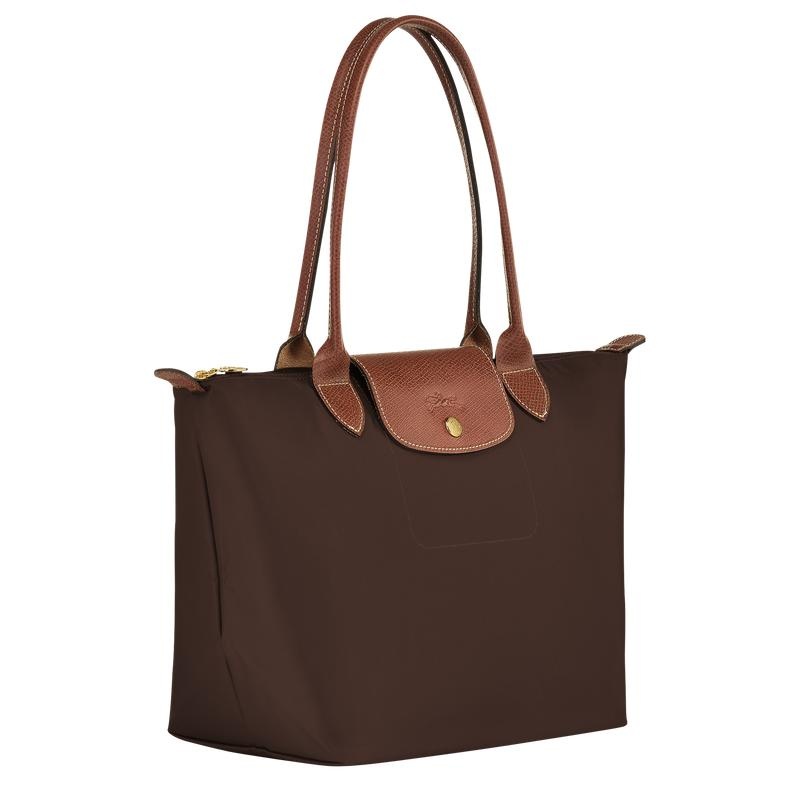 Ebony Brown Longchamp Le Pliage Original M Women's Tote Bag | GKOZ-81640