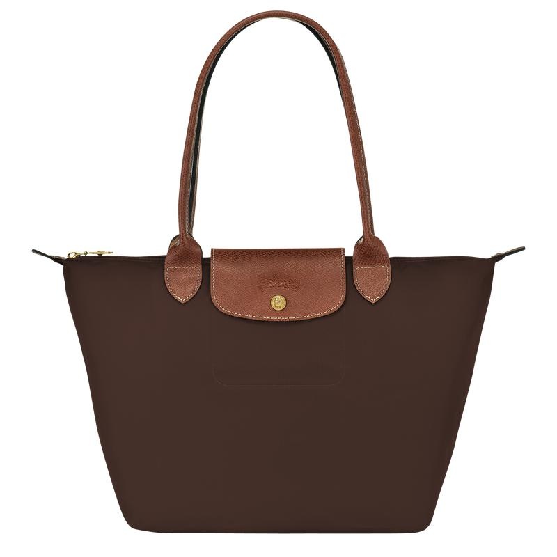 Ebony Brown Longchamp Le Pliage Original M Women\'s Tote Bag | GKOZ-81640