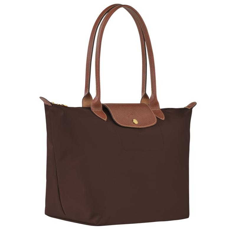 Ebony Brown Longchamp Le Pliage Original L Women's Tote Bag | CPVR-61302