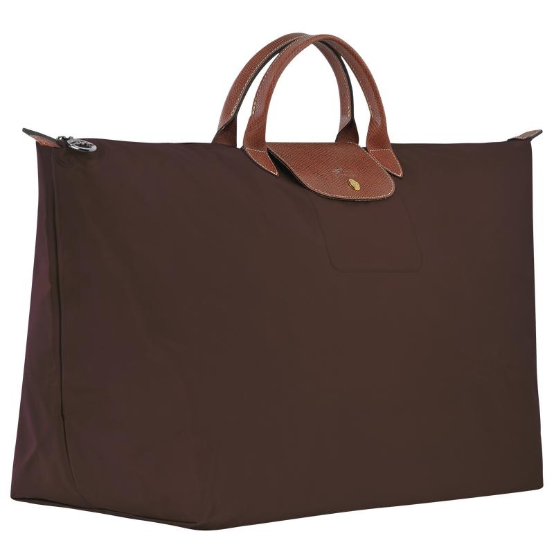 Ebony Brown Longchamp Le Pliage Original M Women's Travel Bags | GKVR-32416