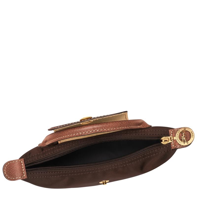 Ebony Brown Longchamp Le Pliage Original with handle Men's Pouches | RTEF-63042