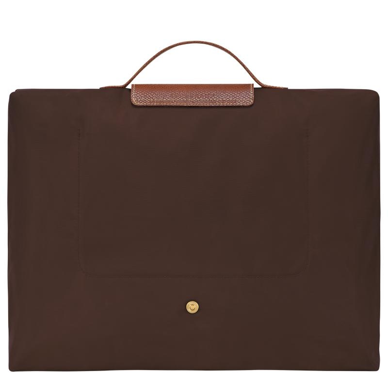 Ebony Brown Longchamp Le Pliage Original S Men's Briefcase | NBLX-61275