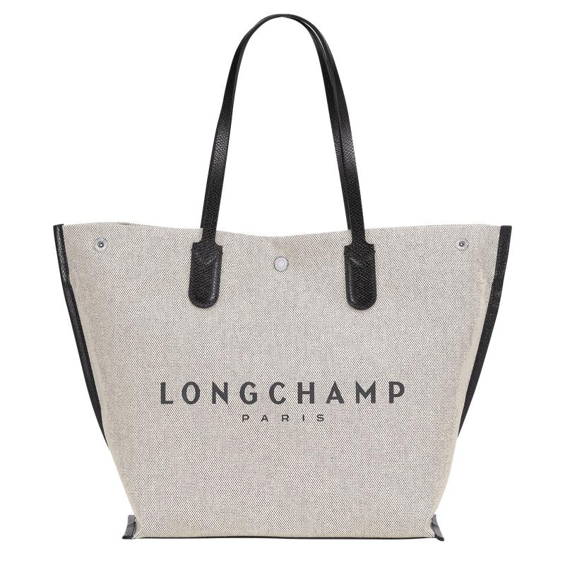 Ecru White Longchamp Essential L Women\'s Tote Bag | UJGV-46257