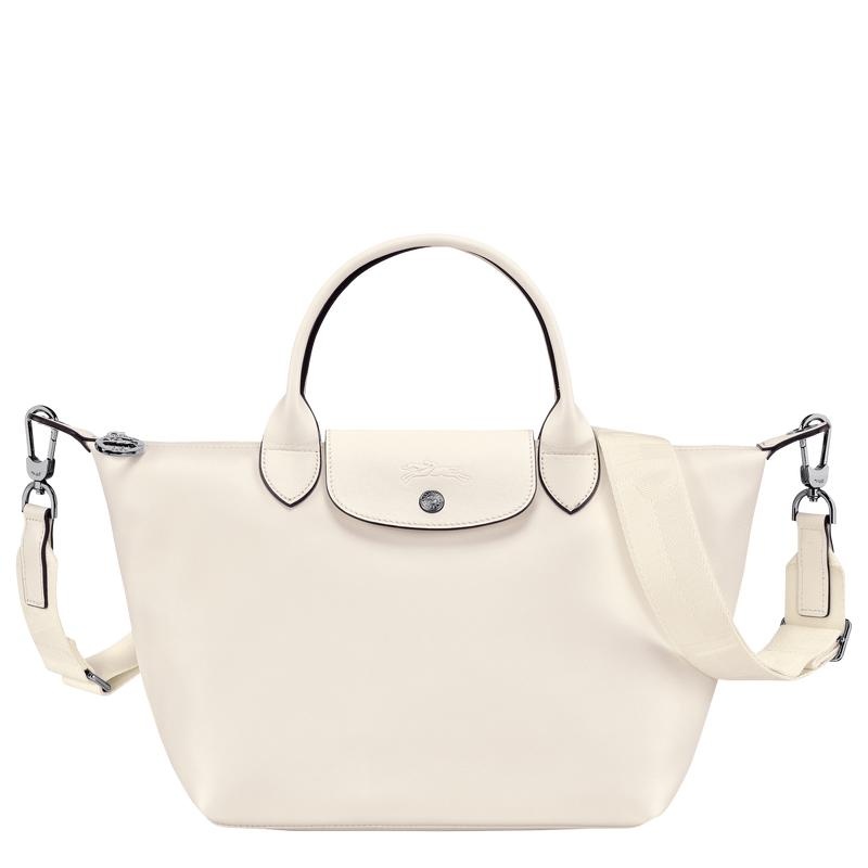 Ecru White Longchamp Le Pliage Xtra S Women\'s Handbags | ORKA-24583