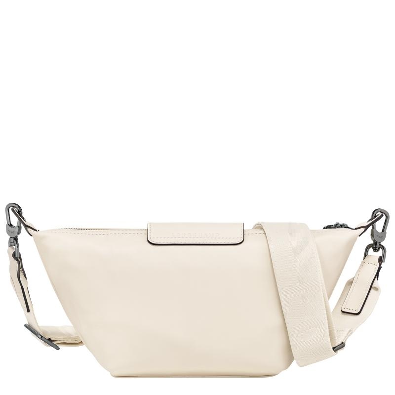 Ecru White Longchamp Le Pliage Xtra XS Men's Crossbody Bags | HDXA-64217