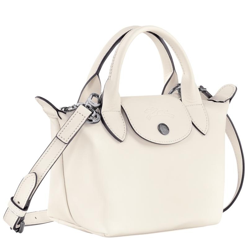 Ecru White Longchamp Le Pliage Xtra XS Women's Handbags | WBQO-20846