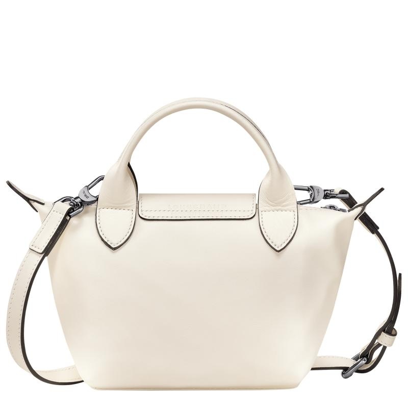 Ecru White Longchamp Le Pliage Xtra XS Women's Handbags | WBQO-20846