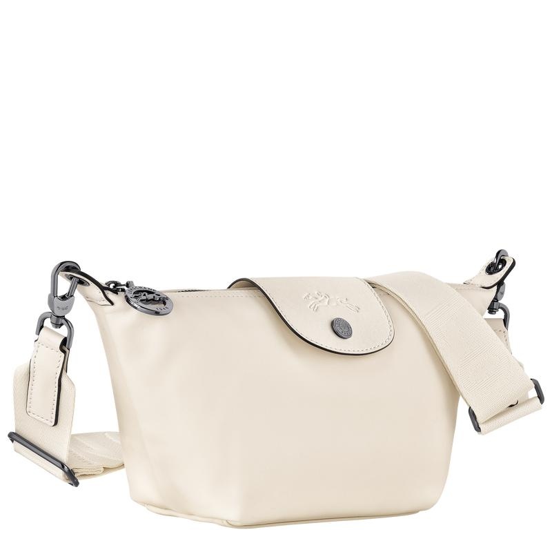 Ecru White Longchamp Le Pliage Xtra XS Women's Crossbody Bags | AXGR-69138