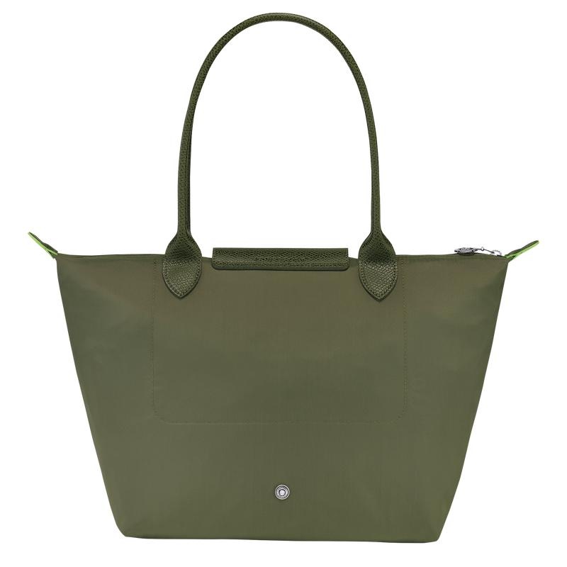 Forest Green Longchamp Le Pliage Green M Women's Tote Bag | UDBJ-35782