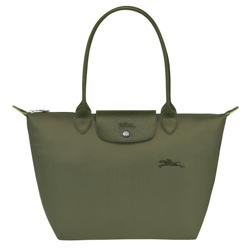 Forest Green Longchamp Le Pliage Green M Women\'s Tote Bag | UDBJ-35782