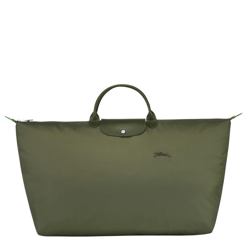 Forest Green Longchamp Le Pliage Green M Men\'s Travel Bags | ZMNG-40157