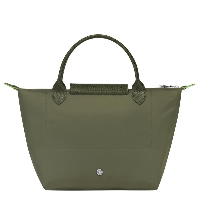 Forest Green Longchamp Le Pliage Green S Women's Handbags | JPDV-29587