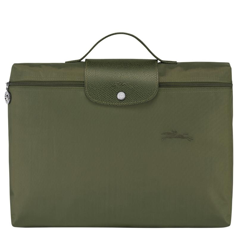 Forest Green Longchamp Le Pliage Green S Women\'s Briefcase | OLGX-26705