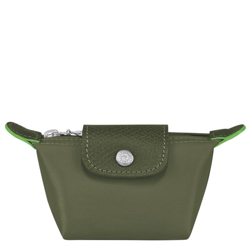 Forest Green Longchamp Le Pliage Green Women\'s Coin Purses | ISVT-94071