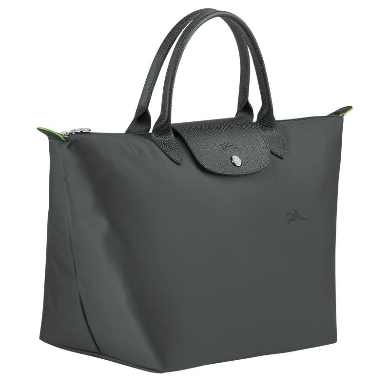 Graphite Grey Longchamp Le Pliage Green M Women's Handbags | CVHT-72635